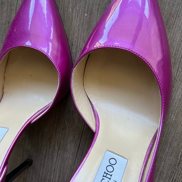 Jimmy Choo fuchsia patent leather pumps - Picture 4 of 7